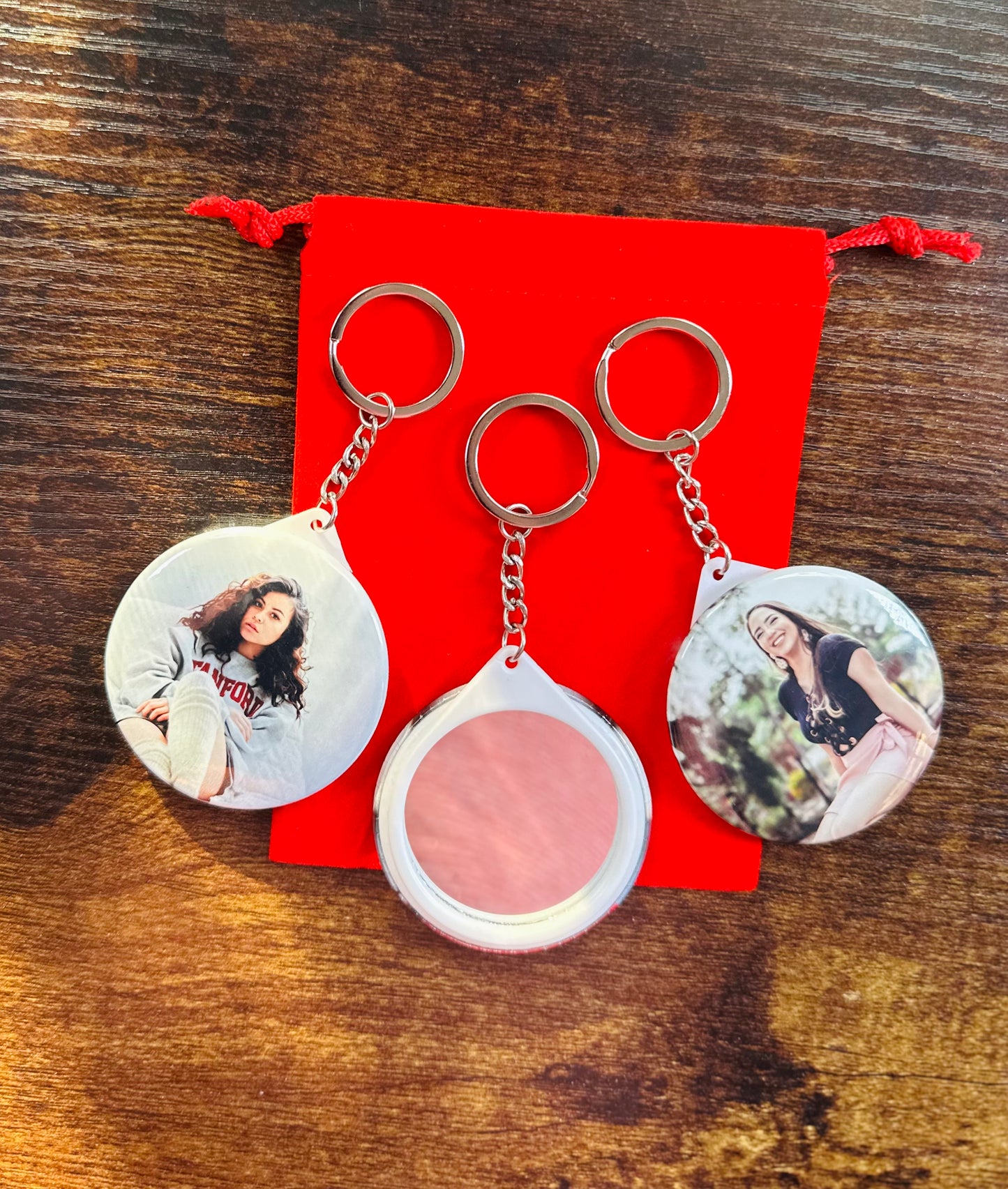 Round Custom High Quality Photo Keychain