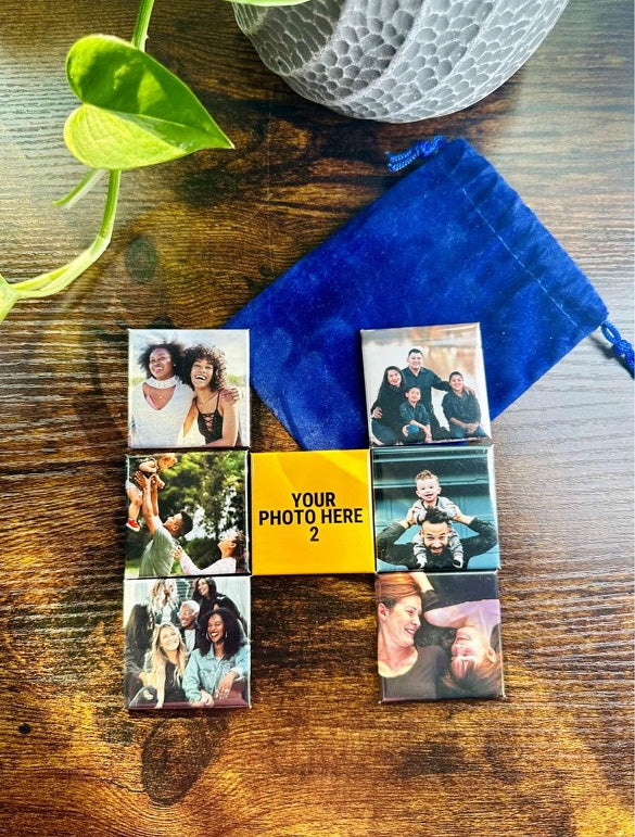 Square Custom 2"x2" High Quality Photo Fridge Magnets