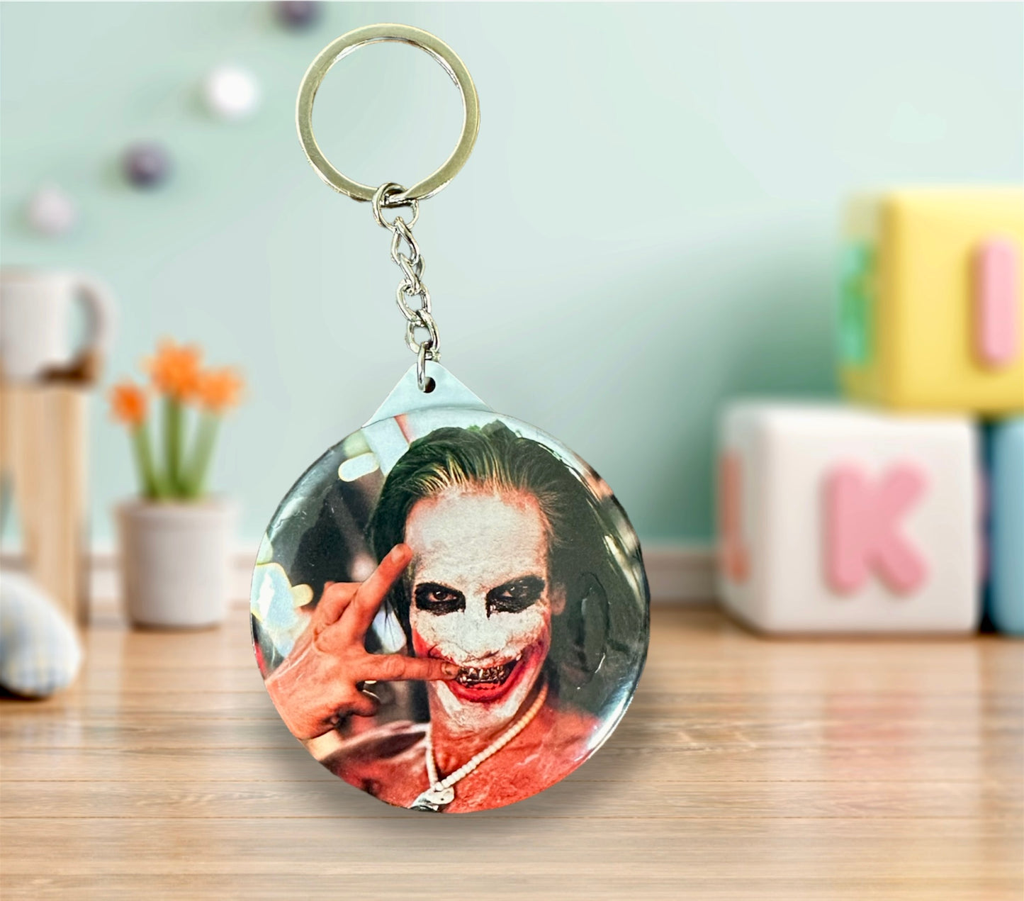Round Custom High Quality Photo Keychain