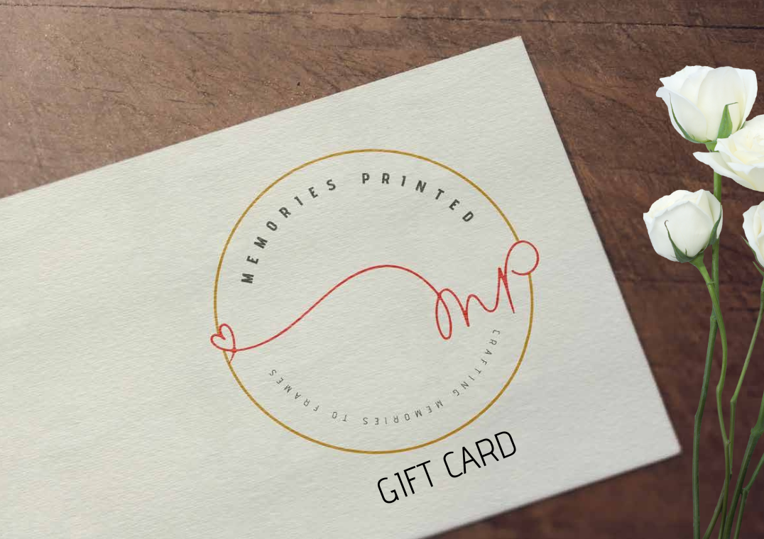 Custom Memories Printed Gift Card